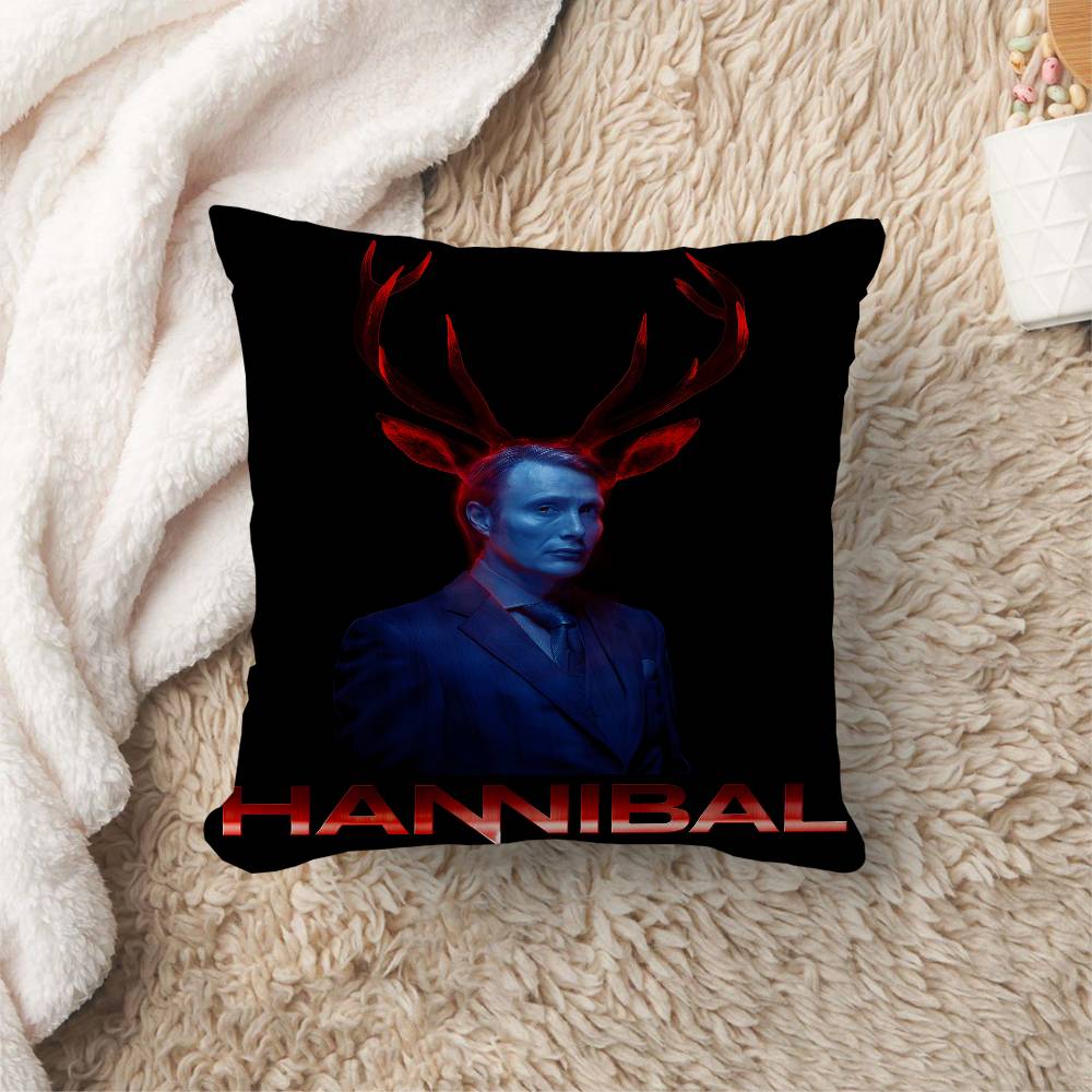 HHannibal Classic Vintage Lucky Dragon Pillow Cover Sofa Cushion Cover Home Room Decoration Children Gift