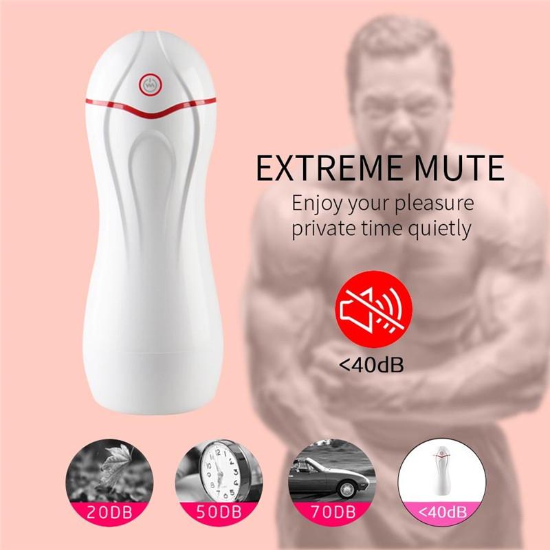 Electric Male Masturbator Vacuum Cup Sucking Vibration USB SVagina Strong Automatic Voice Sex Toys