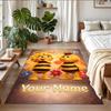 Crystal Velvet Rug Custom Name Text, Soft Non Slip Floor Mat Home DecorDie Biene Maja