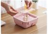 1100ml wheat straw lunch box bento diaper box ball spoon bento box microwave oven valve table food container lunch box | breakfast boxes (pink)