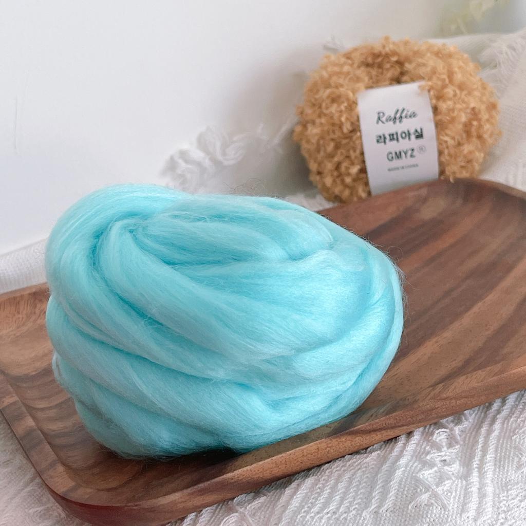 250g/ball Ultra Thick Icelandic Yarn Cotton Candy Imitation Wool Yarn Handmade DIY Weaving Tapestry Bedroom Decoration Material