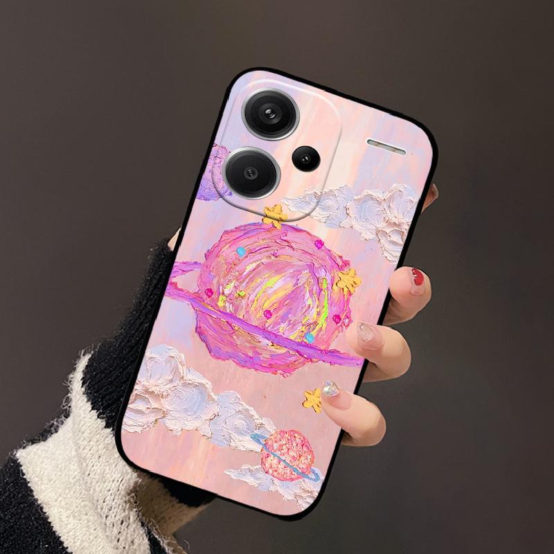 For Redmi Note 13 Pro+ Case 13 Pro Plus Stylish Painted Soft Silicone TPU Phone Shell For Redmi Note13 Pro 4G 5G Cover Protector