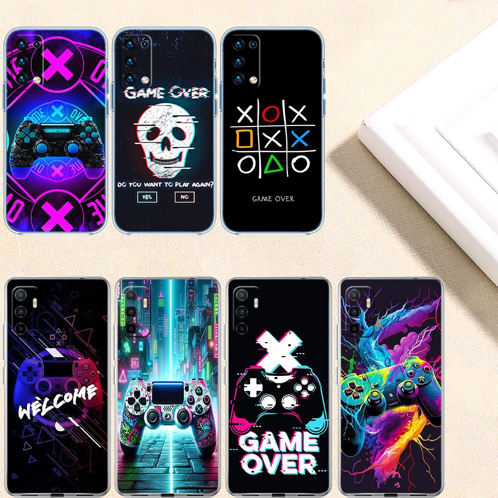 RE32 Game Over Transparent Phone Case for LG K22 K30 K40 K40S K41 K42 K50 K50S K51 K51S K52 K61 K62 K71 K92 Q60 Q61 V40 V50 V60