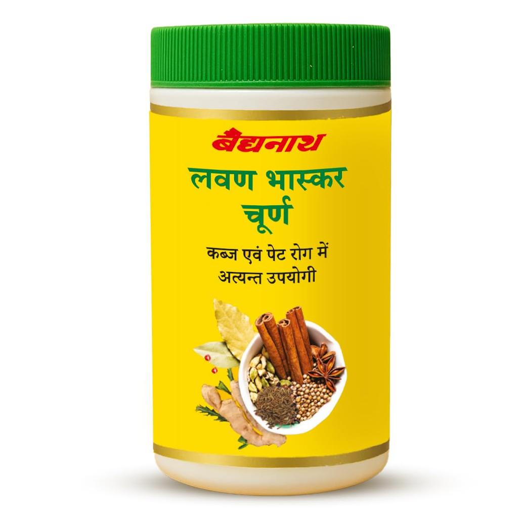 Baidyanath Lawan Bhaskar Churna Ayurvedic Digestive Powder For Gas Relief Indigestion And Constipation Support 240 g