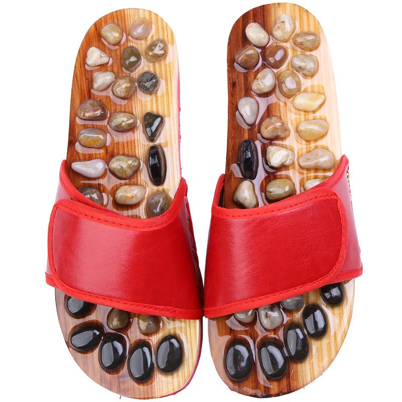 Fashion Acupoint Massage Slippers Men Women Sandals Feet Chinese Acupressure Therapy Foot Massager Shoes Men's Unisex Summer Sandal Home