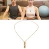 Stress Anxiety Relief Breathing Necklace Stainless Steel Meditation Whistle Necklace for Men Women