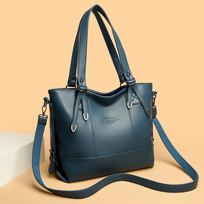 Stylish Faux Leather Shoulder Bag Women's Large Capacity Tote Bag