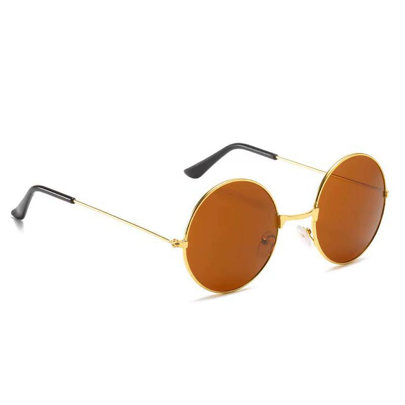 Retro Small Round Hippie Sunglasses Fashion Circle Metal Frame Sun Glasses Party Lens Eyewear for Women Men