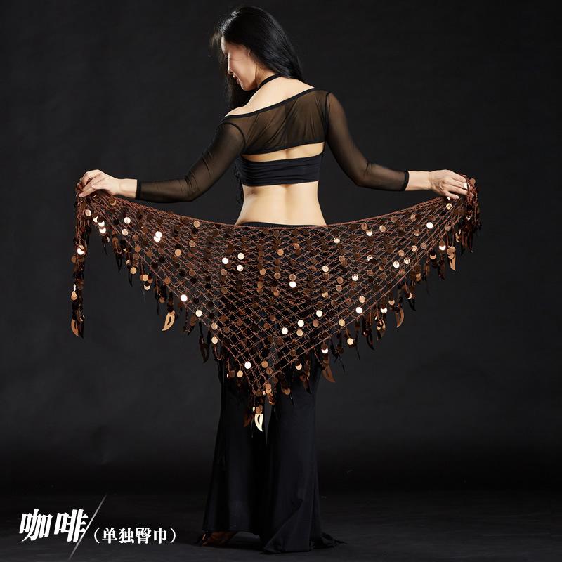 Belly Dance Outfit Cymbal Shawl Mermaid Hip Scarf Waist Chain Performance Costume
