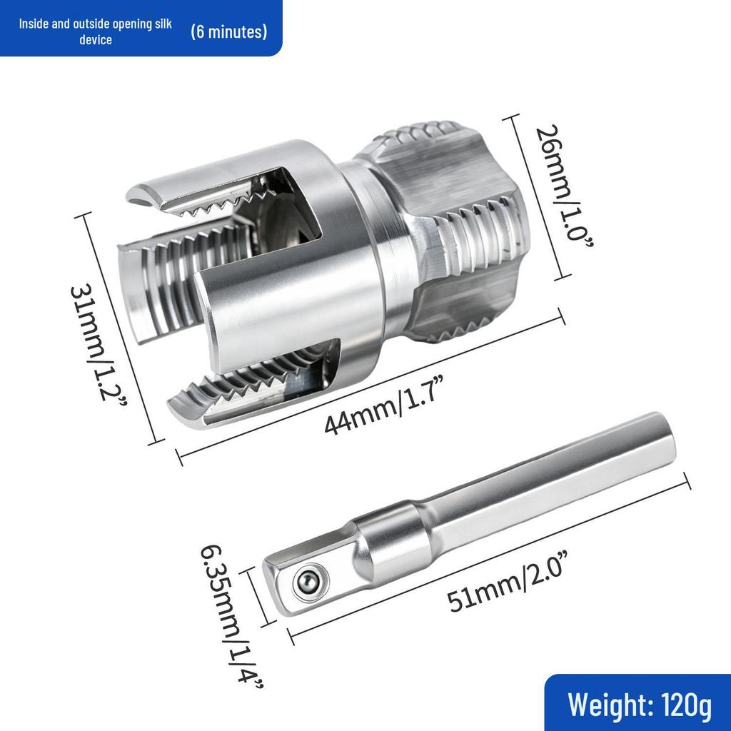 1/2 & 3/4 PPR Water Pipe Threading Tool with Internal/External Thread Tap