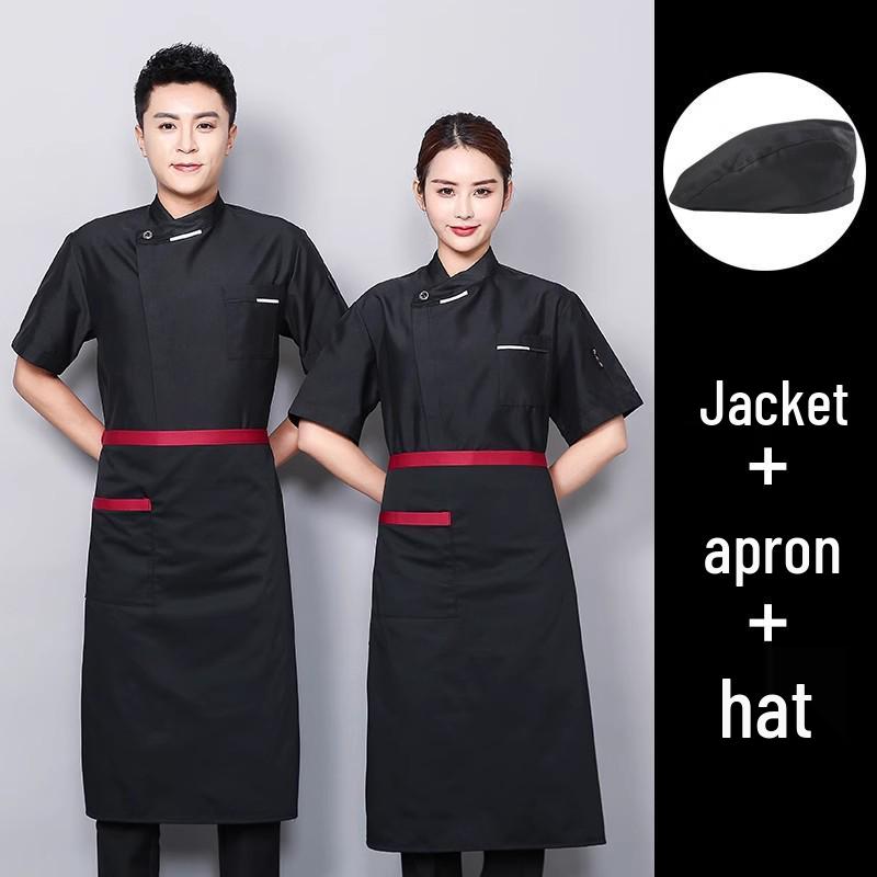 Set uniforme da chef: Opzioni a manica lunga e corta per Autunno/Inverno, Ideali per le cucine di Hotel e Ristoranti.