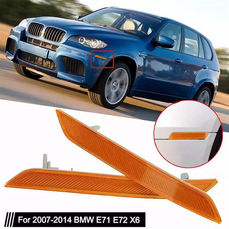 BMW X5/X6 E70/E71 Front Bumper Reflector Lens Decorative Light Car Accessory 63147179991