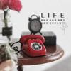 Miniature Landline Telephone for Accessories, Phone Toy for Doll Furniture and Playset Decor