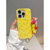 Niche Colored Stars Are Suitable for Apple 15/16 Pro Mobile Phone Case iPhone14 Wrinkle Pattern 13 Bracelet 12 Soft Case