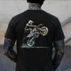 Dirt Bike Jezdec Retro Motocykl Motokros Tričko