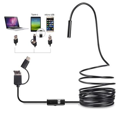 7mm Drei-in-Eins Industrielles Endoskop für Android-Handys und Computer - 10m/15m Längenoptionen