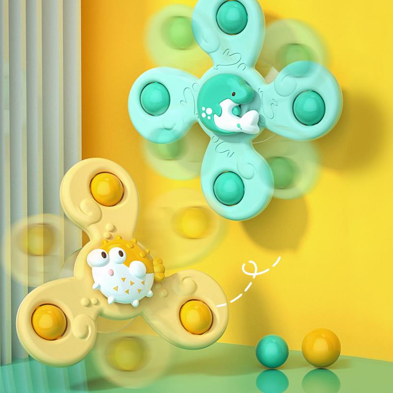 Монтессори детские игрушки для купания мальчиков дети купание присоска спиннер присоска — фото 3