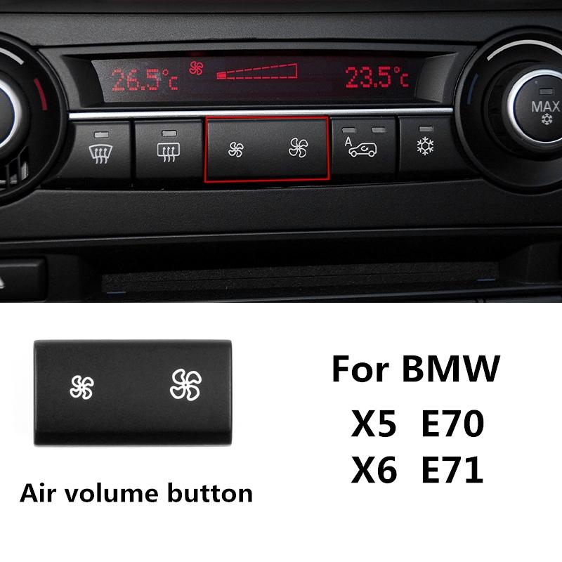 Lämplig för BMW X5 E70 X6 E71 luftkonditionering luftvolym paddelknapp baklucka omkopplare central kontroll cykelknapp