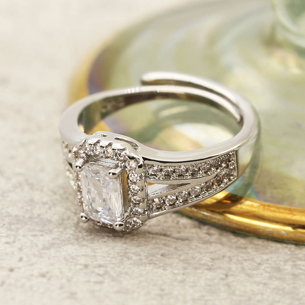 Ri70 Birthday Popular for for Pinky Fashion One Size Fits 1 Gift That Women Will Silver [Devalier] Ring, Present, Women, Her, Mother, Women's Ring,