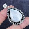 Natural Moonstone Gemstone Handmade 925 Sterling Silver Pendant 2.17" ETC-14215