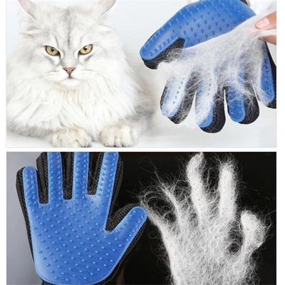 Hunde-Haustier-Bürstenhandschuh, sanfte und effiziente Fellpflege für Haustiere, Katzenpflege, Handschuh, Hundebad, Katzenreinigung