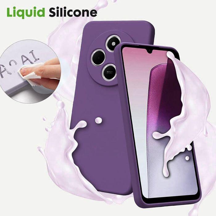 Case for Xiaomi Redmi Note 14 Pro 5G (not for 4G) - Dark Purple Soft Silicone - EFConnection®