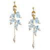 Elegant Chinese Style Freshwater Pearl and Crystal Tassel Earrings for Beach Vacations