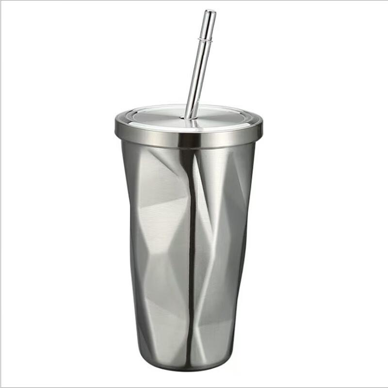 Diamond Gradient Insulated Stainless Steel Car Travel Mug