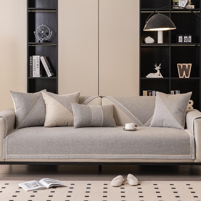 Sofa Cushion Cotton And Linen Four Seasons Universal Non-slip Sofa Cover Full Cover Sofa Towel