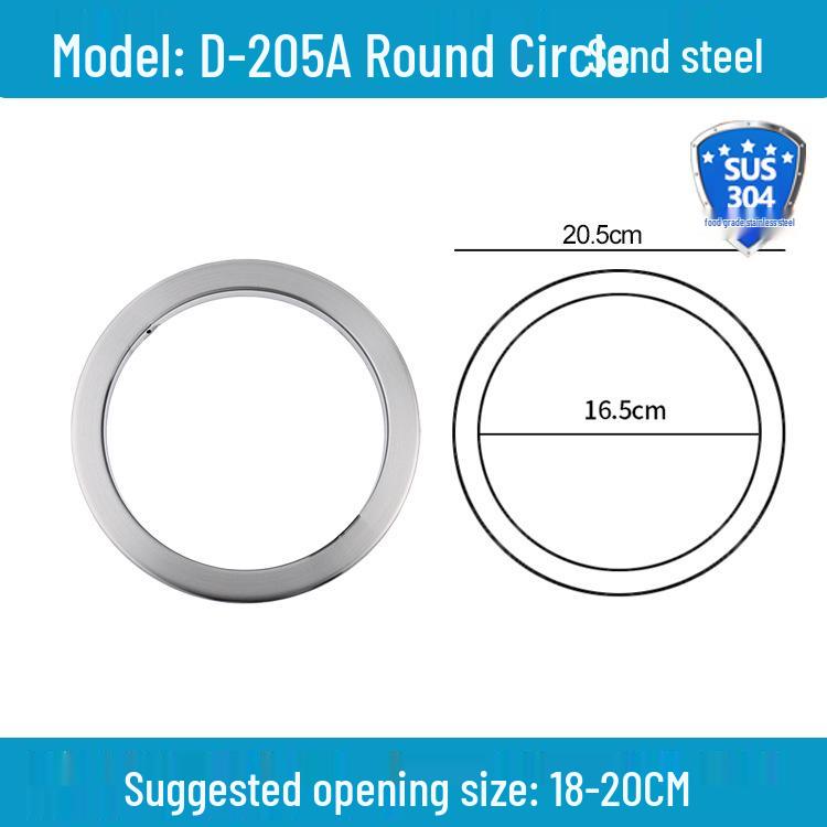 Runder versenkbarer Mülleimer mit Schwingdeckel für die Arbeitsplatte