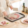 Durable Steel Stainless Steel Cutting Board Portable Design Scratch Resistant Board  Cheese Cutting