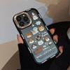 Cute Doodle Dog for 17ProMax Phone Case 15 Acrylic for IPhone13 Cute 16 for Apple
