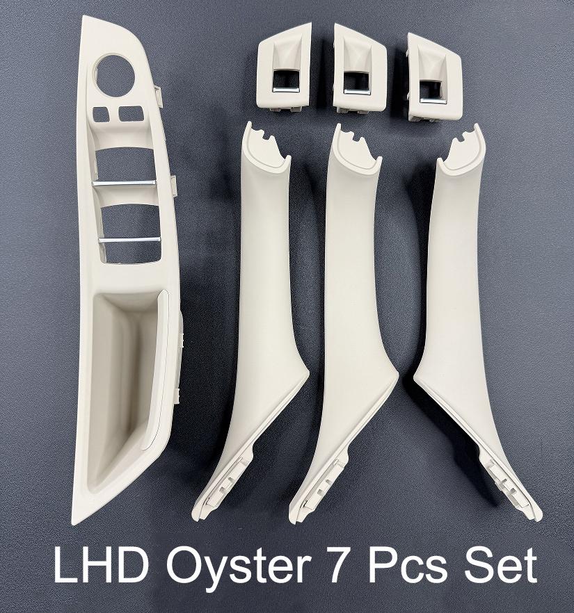 Factory Carbon Fiber Inner Handle Interior Door Handle for F10 F11 BMW 5 Series Armrest Pull Trim Cover 7 Pcs Set