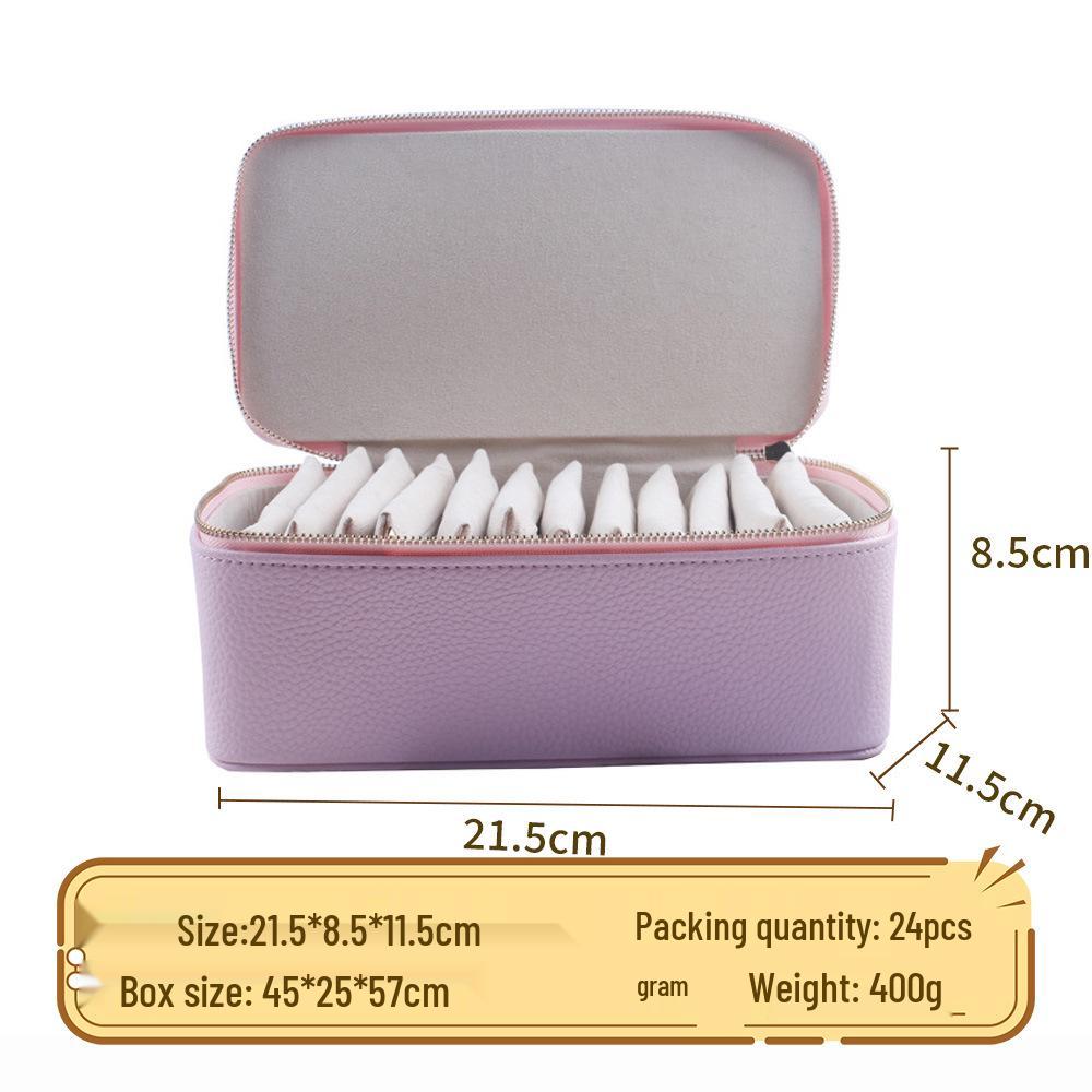 Travel Jewelry Box with 12 Storage Pouches for Earrings and Accessories