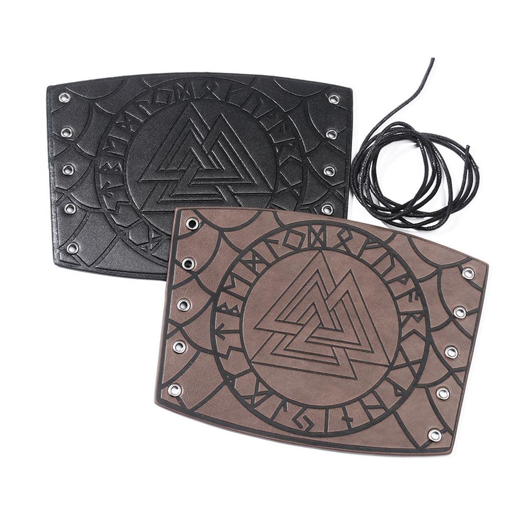 Gauntlet Wristband PU Leather Medieval Vambrace Arm Guards Archery Bracer Viking Wrist Guard Men Women Fancy Dress Props