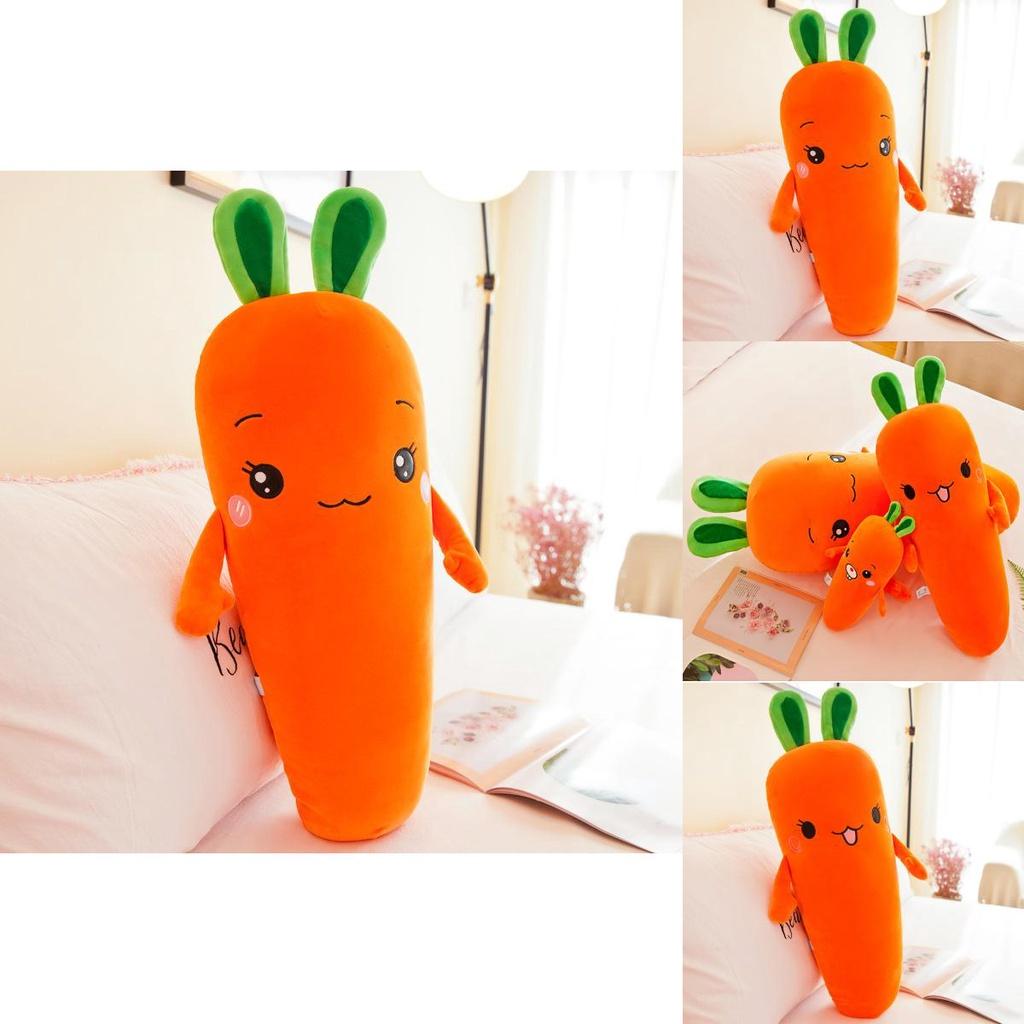 Delightful Carrot Sleeping Pillow Plush Toy Cushion For Kids Room Decor