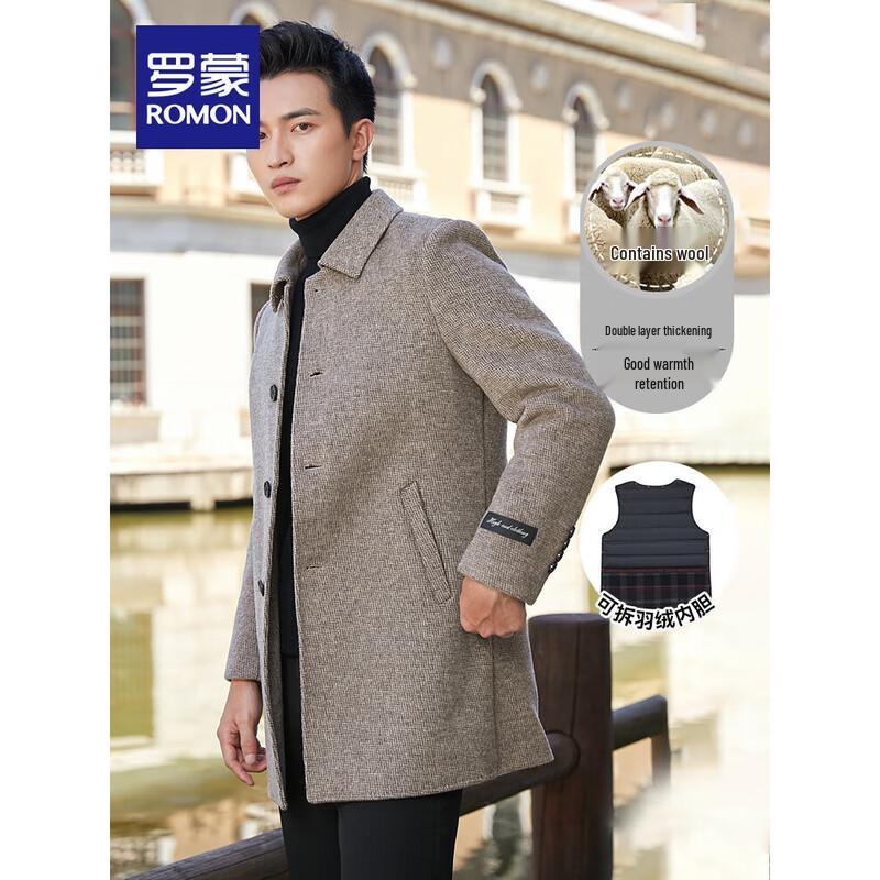 

Мужское полупальто из шерсти Rommon 3XL 190