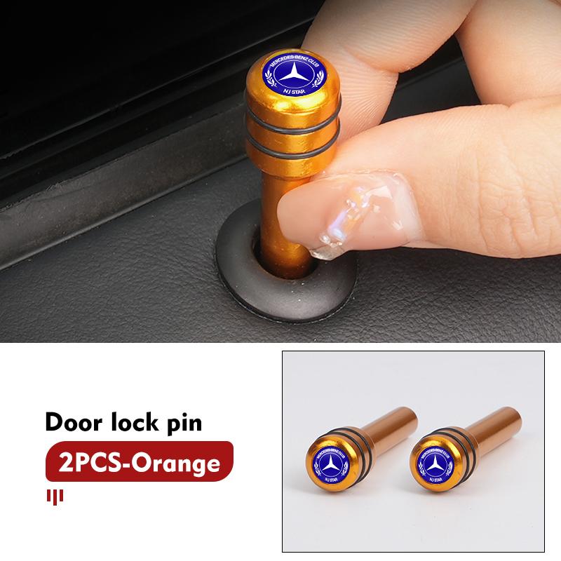 2/4pcs Car Door Lock Pin Security Pull Insurance Accessories For Benz AMG A C E S G Class W201 W210 W108 W204 W205 W203