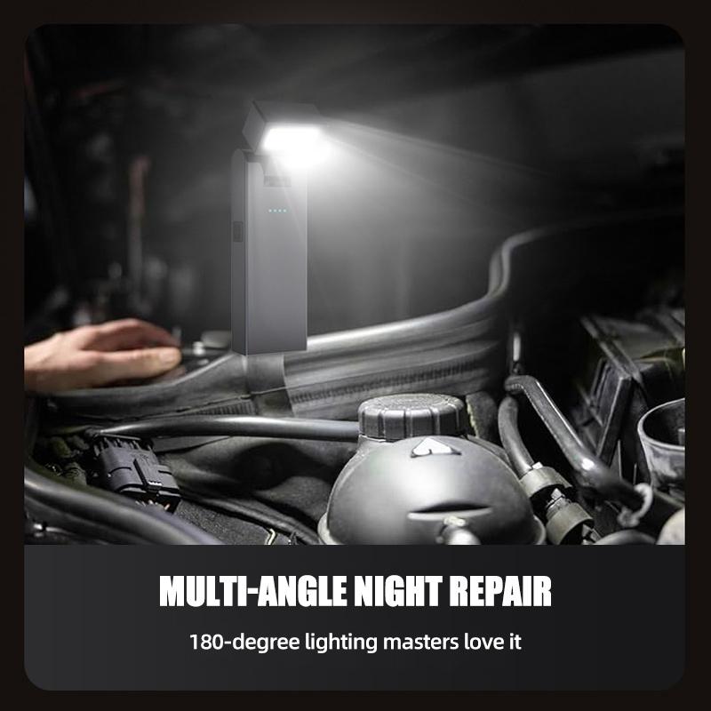 Magnetic Work Light Rechargeable COB Flashlight Suitable for Night Work Emergency Lamp Night Light Small Car Lamp