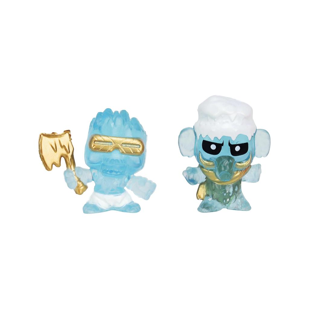 Treasure X Lost Lands Skull Island Frost Tower Mikro hrací set, 15 úrovní dobrodružství Přežijte pasti a objevte 2 akční figurky mikro velikosti Budete