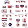 Stylish Independence Day Wooden Tray Sign Table Decoration For Party Atmosphere