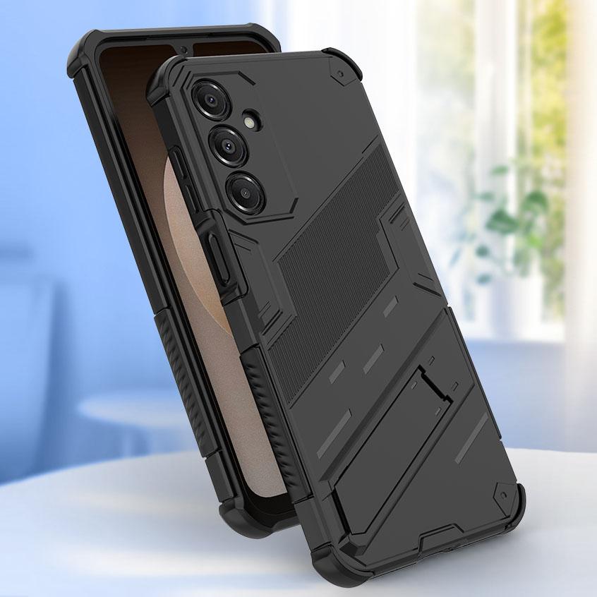 Shockproof Armor Stand Case For Samsung Galaxy S26 Ultra S25 Edge S24 Plus S23 FE A15 A25 A35 A54 A55 A16 A26 A36 A56 5G Hidden Phone Holder Cover