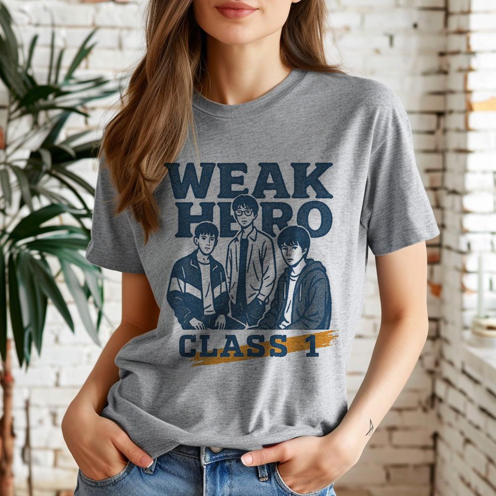 Weak Hero Class 1 t shirt female women anime 2000s aesthetic Colorful University tshirt hip hop Pop Culture 2000s Pastel