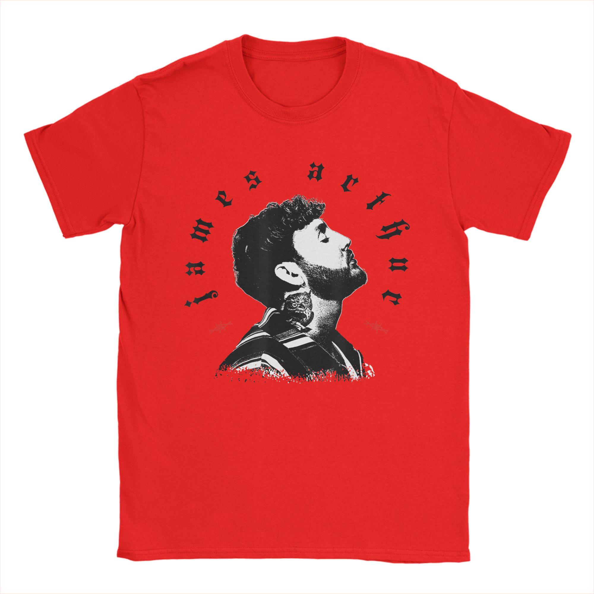 

Unisexs TShirt James Arthur Barbed Wire White TShirt Novelty Pure Cotton Tee Shirt Short Sleeve T Shirt O Neck Tops S