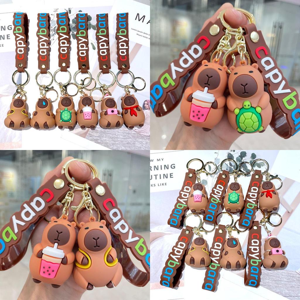 Adorable Capybara Keychain Cute Bag Charm Trendy Car Pendant Gift