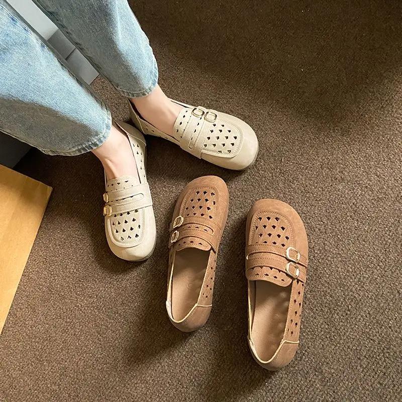 Fashion Ladies Footwear Breathable High Quality Fashion Elegant Dress Lastest Korean Style Low Price Luxury Brand 39 Women's Flat Shoes