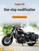 Yangtze 400/450/700 Bumper Guard Bar with Quick Release Backrest and Retro Saddlebag