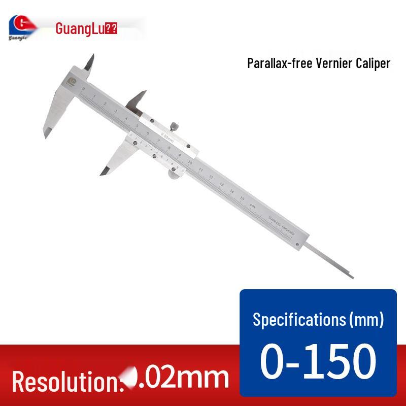 Guanglu High-Precision Stainless Steel Dial Caliper 0-150mm Industrial Grade Accessories Guanglu Vernier 0-150