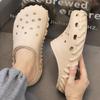 2025 Winter Fleece-Lined Closed-Toe Shoes - Warm, Thick Cotton Slippers for Couples