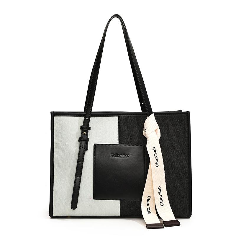 Denim Bag Women's Large-capacity New Versatile Casual Shoulder Tote Bag